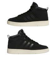  Chaussures sportif Sneakers HOMME Adidas Rapid Court Mid Winter Noir et blanc 