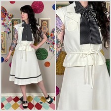 Vintage 1970s 3-Piece Jacket Blouse and Skirt Set 26" Waist