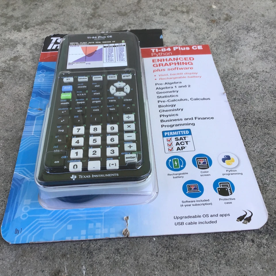 Texas Instruments TI-84 Plus CE Python Graphing Calculator Black - Image 4 of 4