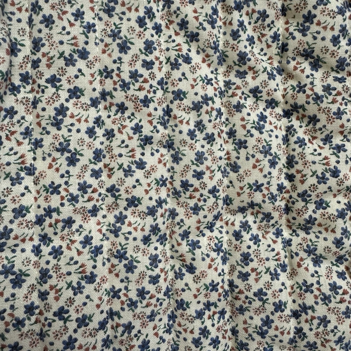 Gunnies ヴィンテージ花柄コットンジャケット GUNNE SAX VTG 70s Jessica's Gunnies Gunne Sax Ivory Floral Ruffle Quilted