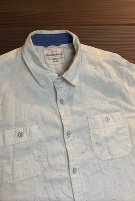 Weatherproof Vintage Mens Multicolored Spotted Print Button Up Casual Shirt L