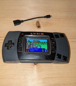 Atari Lynx II 2 Console System. IPS LCD HDMI Screen & Power Circuit &Full Re-cap