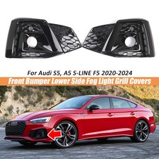 Für Audi A5 S-Line S5 19-24 Facelift Nebelscheinwerfer Gitter Abdeckung Blende