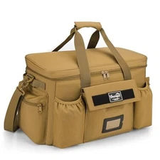 30L Large Soft Sided Cooler Bag, Insulated Collapsible Ice Chest for Yellow