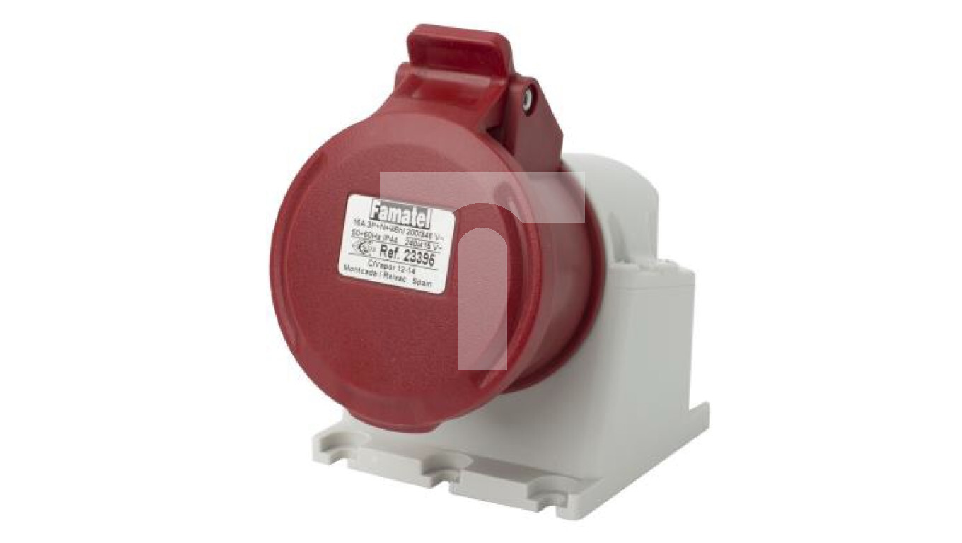 Fixed socket 16A 5P 400V red IP44 ECO SpeedPRO 23395 /T2UK