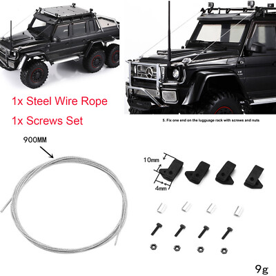 Für TRX-4 TRX-6   G63 G500 Stahl RC Car Crossing Drahtseil Body Shell Upgrade