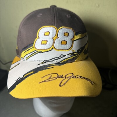 NASCAR Dale Jarrett #88 Robert Yates Racing Hat Brown Yellow Chase Authentics