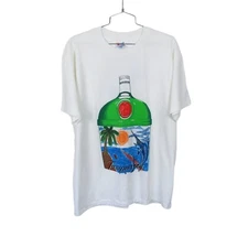 Vintage 90s Tanqueray Annual Fishing Club T Shirt / Hanes Single Stitch Tee