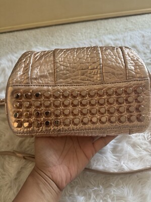 RARE* Alexander Wang Iridescent Rose Gold Rockie Satchel