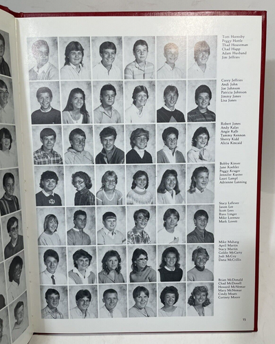 Roosevelt Jr. High School Newark, Ohio Yearbook 1986 Regalia - Picture 6 of 8