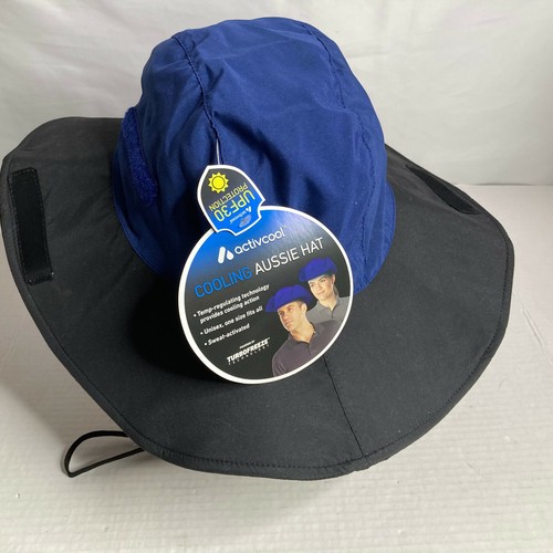 Activcool Cooling Aussie Hat Blue/Black 