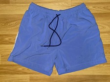 Vintage Chubbies Swim Trunks Board Shorts Blue Yellow White Stripes Size Medium