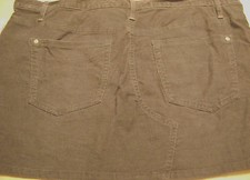 NWT GAP 1969 WOMENS CORDUROY MINI SKIRT-SIZE 33/16-DARK GRAY