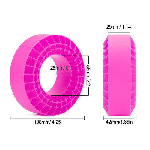 4pcs Silica Gel Insert Foam Fit 1.9" Tires for 1/10 RC Crawler SCX10 Capra TRX4 - Picture 2 of 24