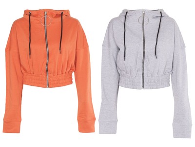 crop top sweater with zipper