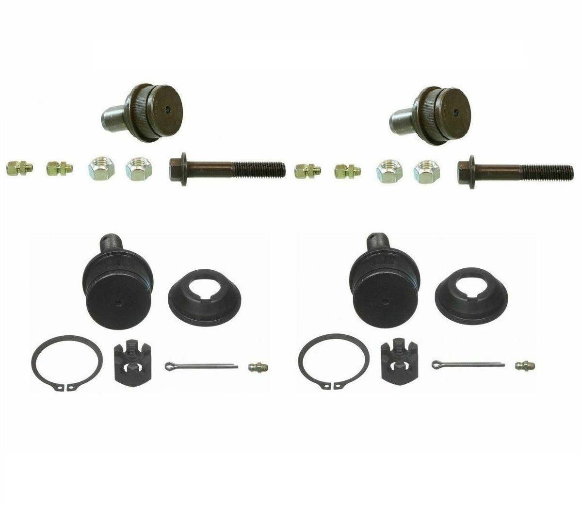 For Ford K80027 K80028 Front Suspension Upper Lower Ball Joint Kit Set For Ford K80027 K80028 Front Suspension Upper Lower Ball Joint Kit Set