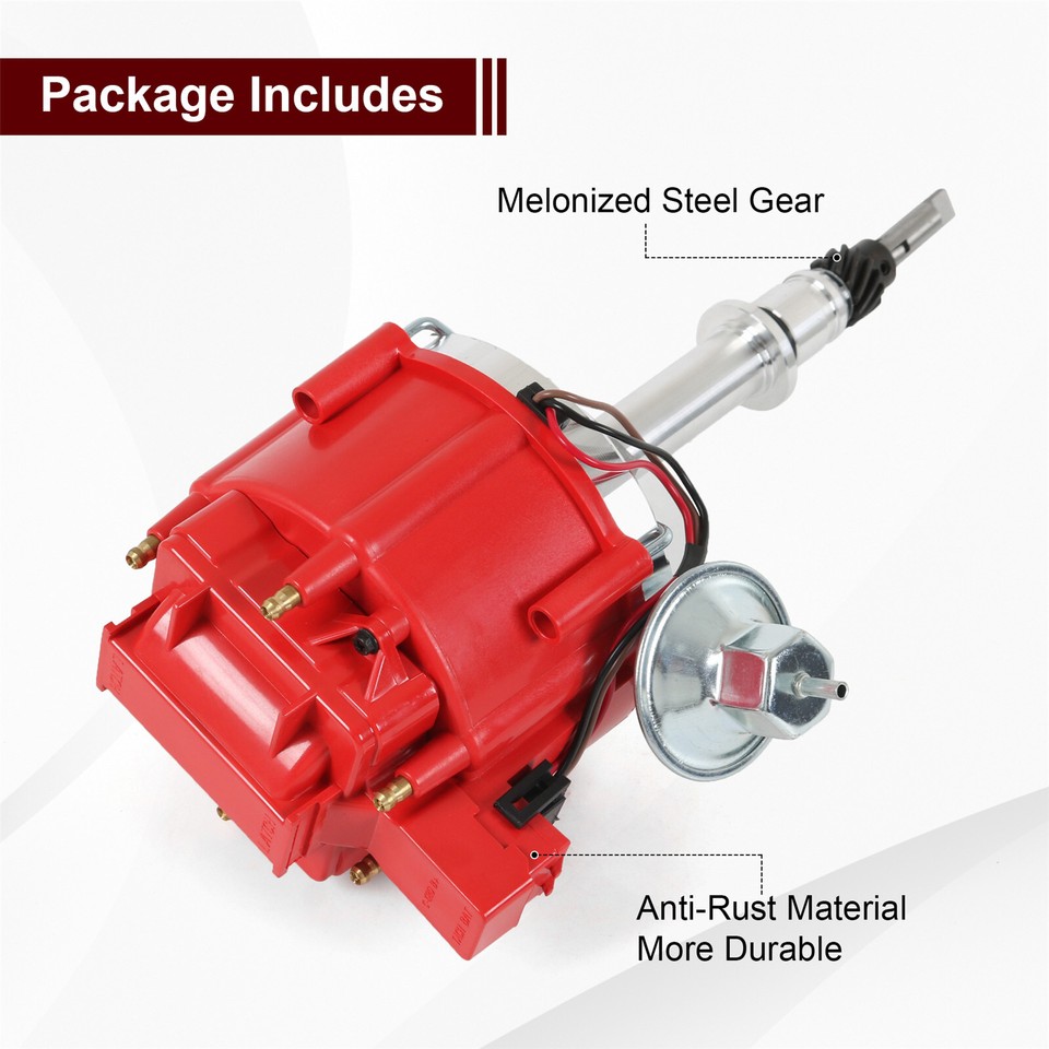 Distributor HEI + Ignition Wires For Chevrolet Inline GMC 250 230 292