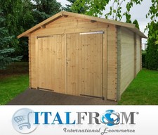 Garage in Legno d'Abete Nordico (28mm) - 318X558cm - Italfrom200 - Italfrom