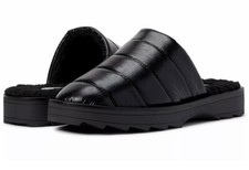 Steve Madden Women s Chex Quilted Puffer Black Slippers Sz. 7 NEW CHEX01S1001080
