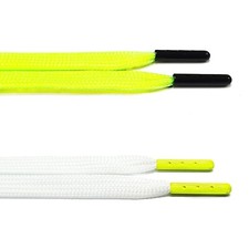 Glow in the dark Volt Flat Shoe laces for Air AJ Jordan 1 Visionaire Gold Volt