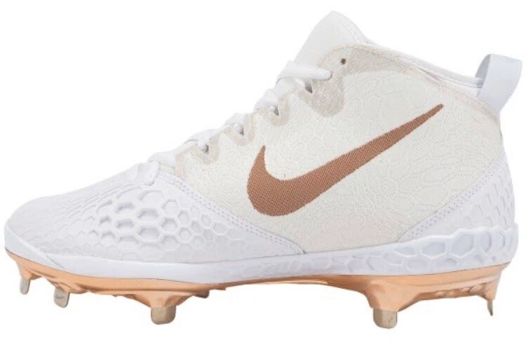 Nike Force Zoom Trout 5 Metal Baseball Cleats Rose Gold AH3373 109