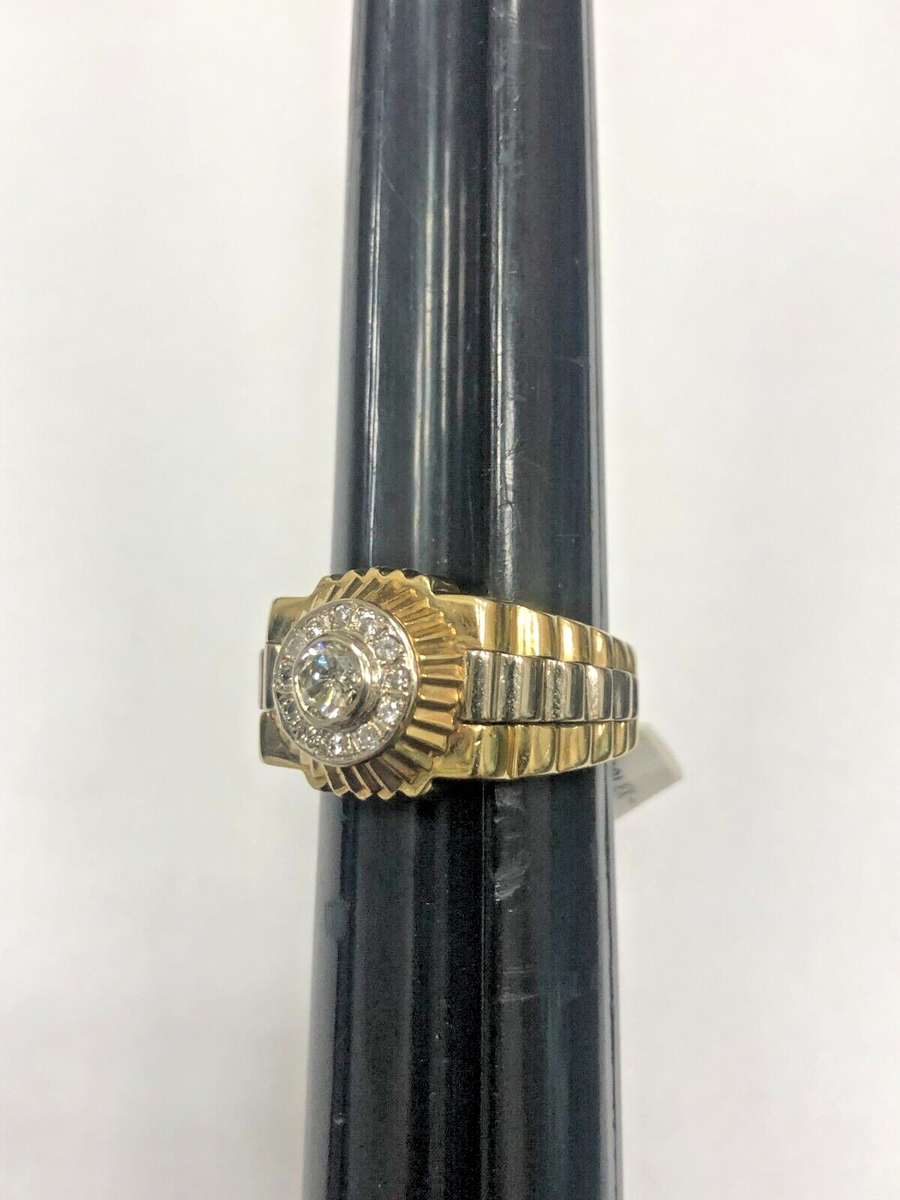 Diamond Rolex Krone Ring Rolex Ring Herren Gold Mit Krone Rolex