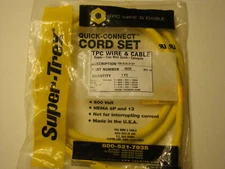 New! TPC Wire & Cable 84206 Super-Trex Rev - H FEM Plug, 2 Pin 6' Cable 16 AWG