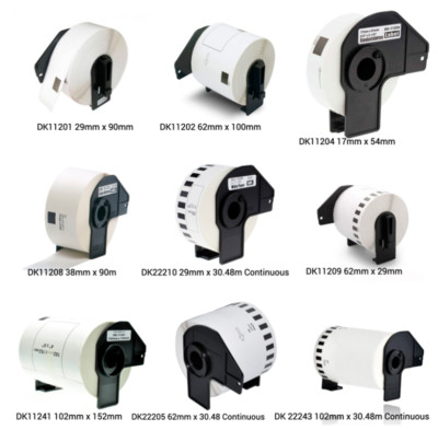 LABELS ROLL FITS BROTHER QL500 QL560 QL570 QL580 QL700 QL720NW QL710W QL1050