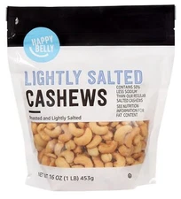 Amazon Brand - Happy Belly Roasted & Lightly Salted Cashew 16 ounce Pack of 1