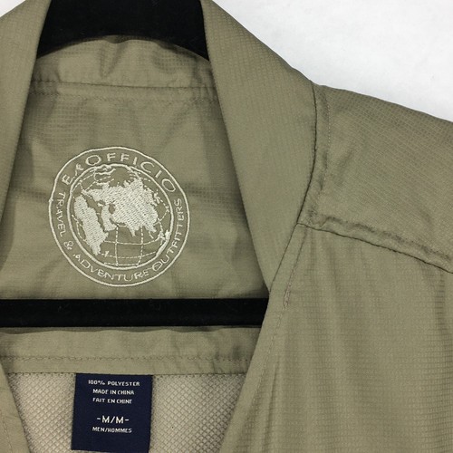 EXOFFICIO Men's Vest Size Medium Zip Military Green Fishing Hook Loop Pockets - Picture 4 of 13
