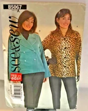 #B5067 Butterick womens jacket pattern XS-M