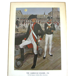 Vintage 1960s “The American Soldier 1786” print by Charles McBarron