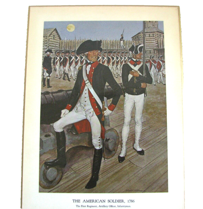 Vintage 1960s “The American Soldier 1786” print by Charles McBarron