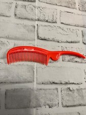 Goody Grooming Curved Comb 9" Orange Very Good Condition VGC Vintage Vtg