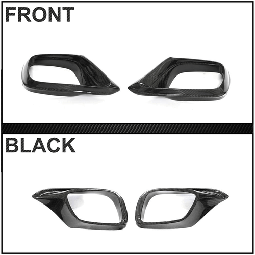 For Benz W213 S213 E63 AMG 2016-20 Real Carbon Fiber Front Bumper Air Vent Cover - Picture 11 of 12