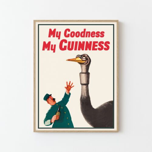My Goodness My Guinness Vintage Werbeplakatdruck | Wohnkultur | Wandkunst - Bild 1 von 7