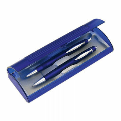 TOP Schreibset 3 teilig Kugelschreiber & Druckbleistift im Etui Bleistift Kuli