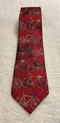 Robert Talbott Men's Neck Tie Cycling Bike Best Of Class 100% Silk Hand Made
