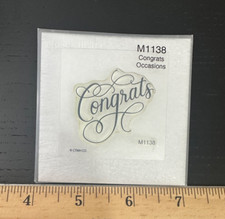 CTMH Occasions Stamp - "Congrats" M1138 New yellowed Close To My Heart