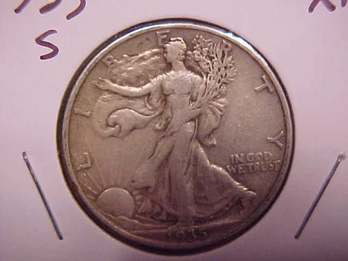 1935 S LIBERTY WALKING HALF DOLLAR - XF - SEE PICS! - (X1825)