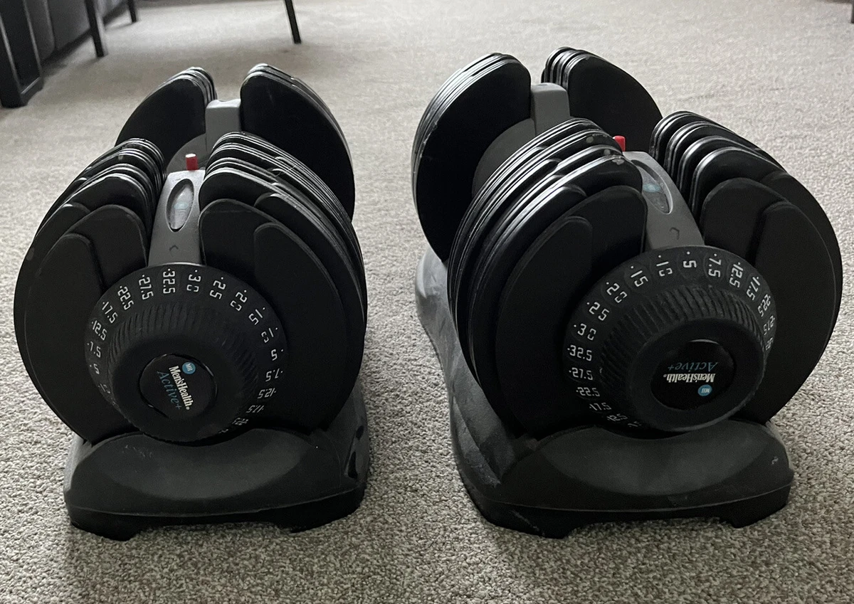 Mens health adjustable online dumbbells