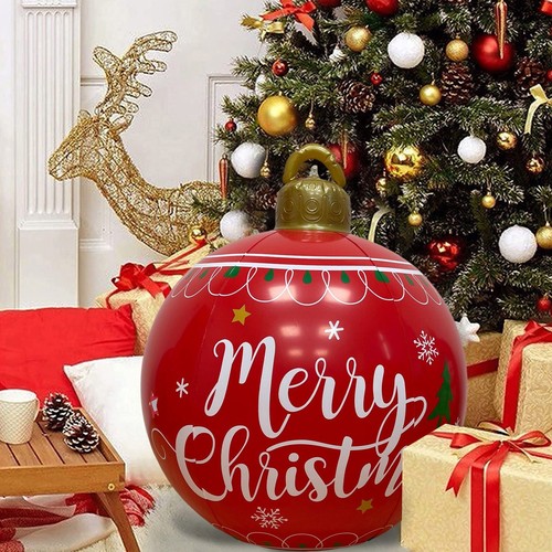 Christmas Ornaments 23.6Inch Christmas Balls Outdoor Atmosphere PVC Inflatable - Picture 21 of 23