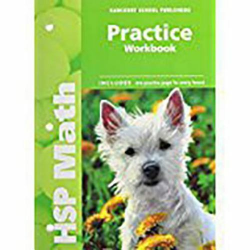Harcourt school publishers math practice workbook student edition