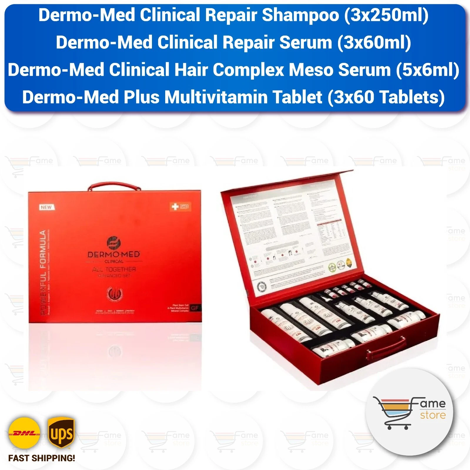 Dermomed Clinical 4 Months Anti Hair Loss, After Hair Transplant Advanced Set
