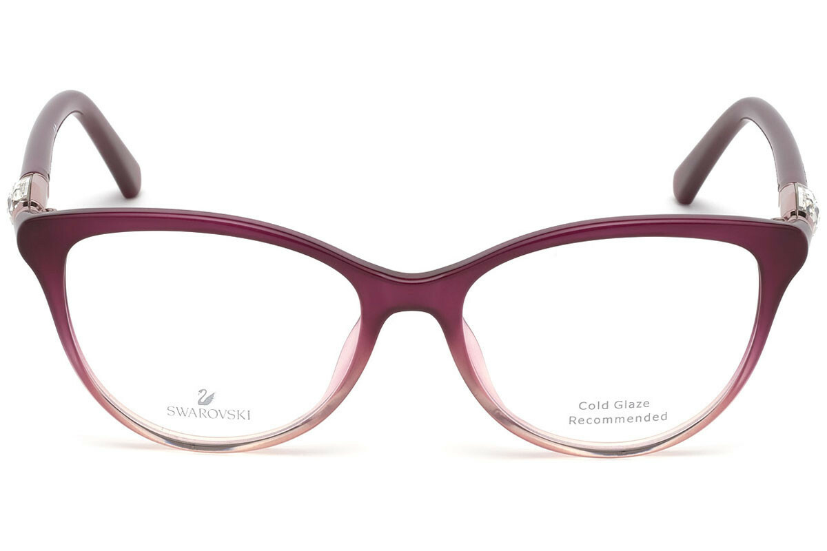 Swarovski SK5311 SW5311 5311 071 Red Round Cat Eye Eyeglasses