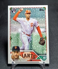 David Villar Rookie RC 2023 Topps Holiday Card #H161 San Francisco Giants