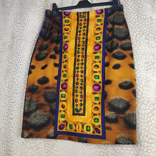 Rare Vintage Instante Gianni Versace Blazer & Skirt Set Wool Multicoloured 80s - 第 19/24 張圖片