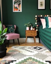 DARK GREEN 1 LITRE MATT/ SILK  HARDWEARING INTERIOR PAINT  ⭐️FEATURE WALL