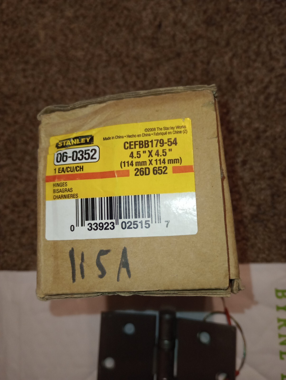 NEW GENUINE STANLEY CEFBB179-54 4.5 