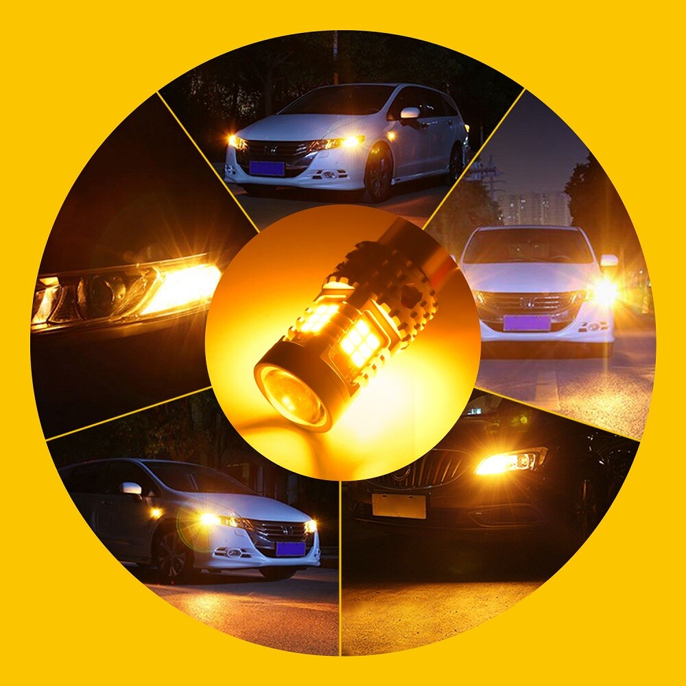 1156 Amber Turn Signal LED W/ Built In Resistors No Hyperflash (PAIR) · Underground Lighting - Foto 7